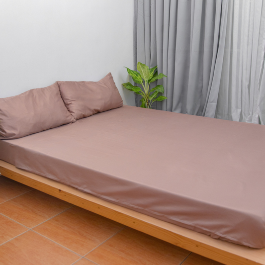 Light Brown Premium Cotton Bedsheet