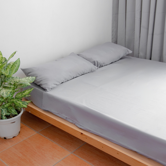 Light Gray Premium Cotton Bedsheet